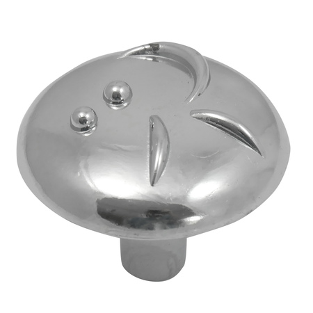 LAUREY 1 3/8" Graffiti Knob, Polished Chrome 37226